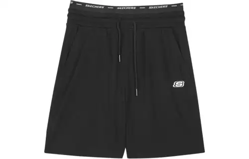 Skechers Sports Shorts Women's Carbon Black/0018 Moderate Knitted Shorts