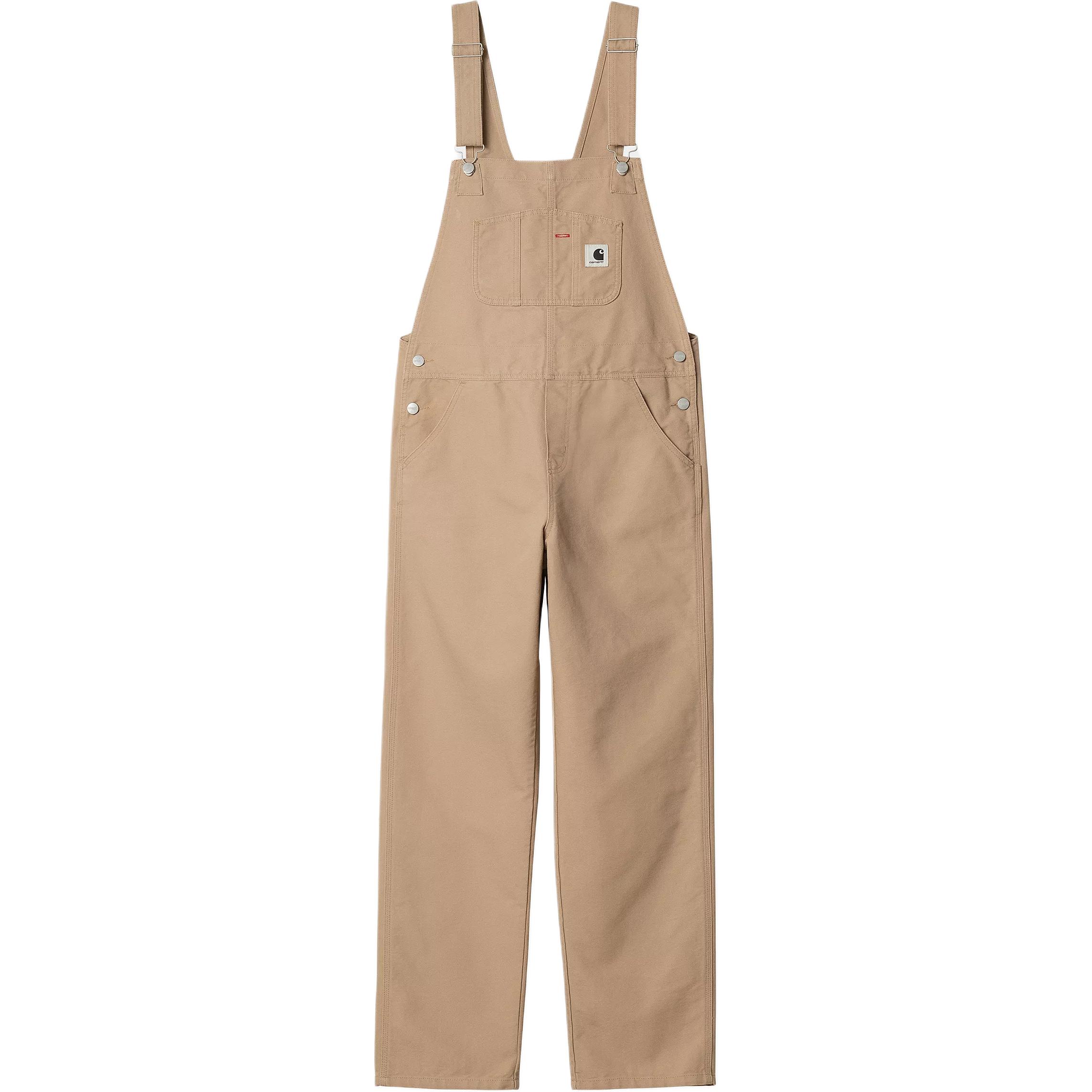 Женские штаны Carhartt WIP FW24 W' Bib Overall Straight (бежевый)