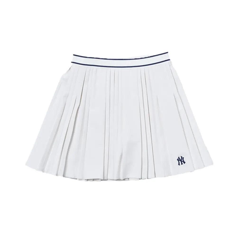 MLB New York Yankees Casual Short Skirts Women's Cream