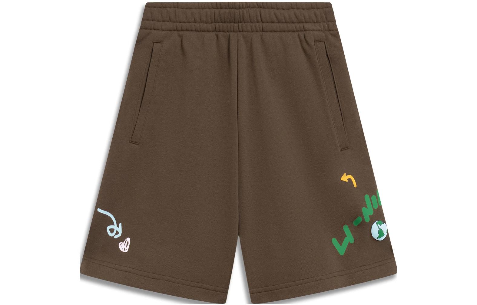 Li Ning Sports Fashion Collection Sports Shorts Women’s Mink Fur Brown Moderate A Line