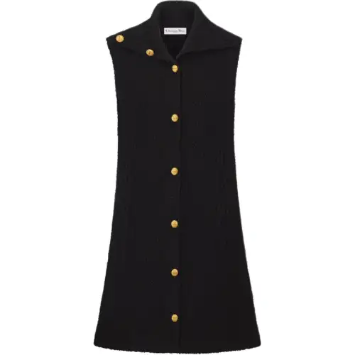 DIOR FW24 Sleeveless Dress Women's Black