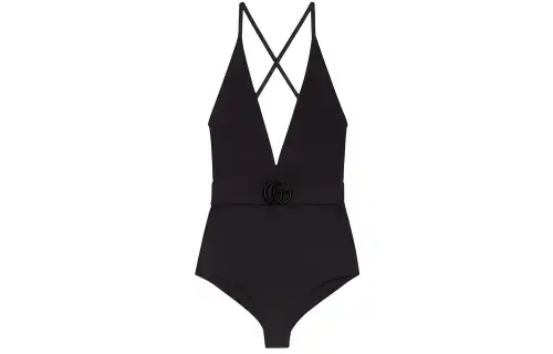 GUCCI SS22 One piece Swimsuit Women's Black