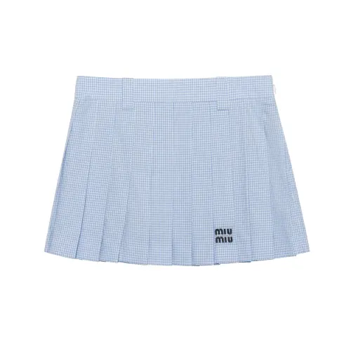 MIU MIU Skirt Women's Light Blue