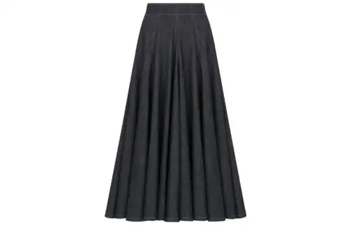 DIOR SS23 Casual Long Skirt Women's Blue