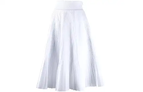 PRADA Pleated Flared Skirt