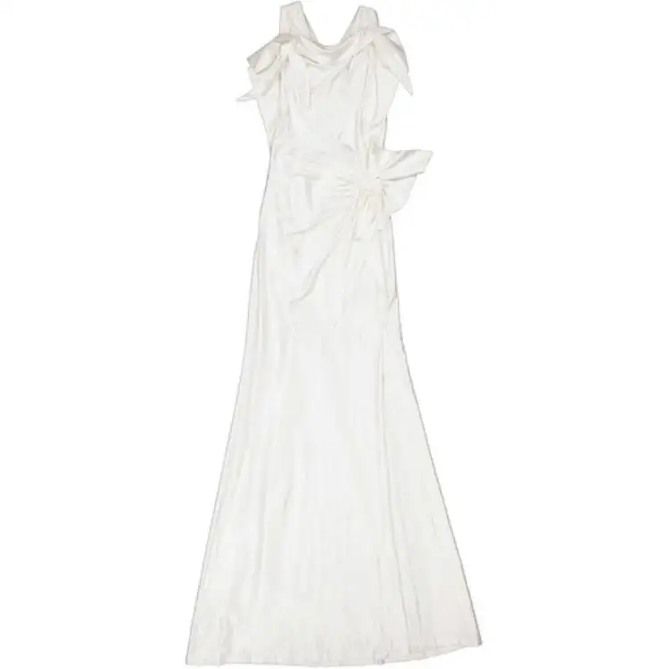 Burberry Sleeveless Dress Women's White