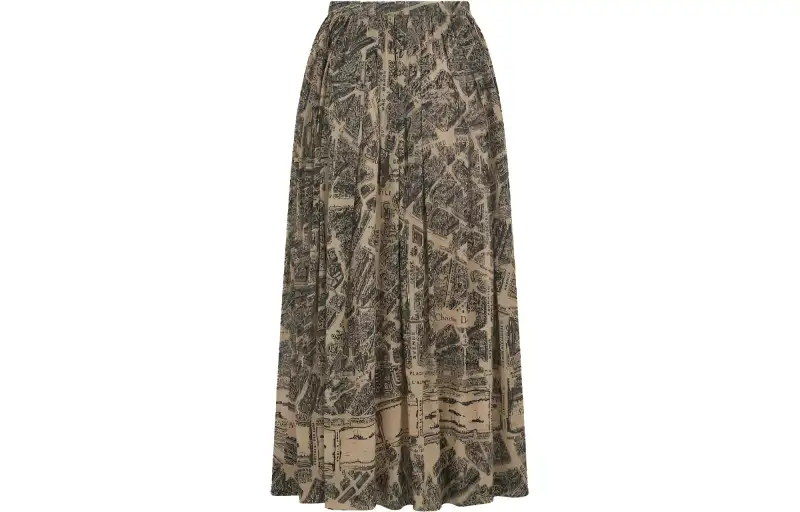 DIOR Casual Long Skirts Women's Multicolor Moderate Long Other