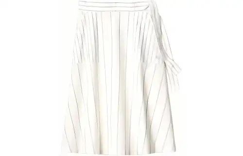 UNIQLO X JW Anderson Uniqlo Jw Anderson Co Branded Series Casual Long Skirts Women's White Moderate Mid Length A Line Skirt