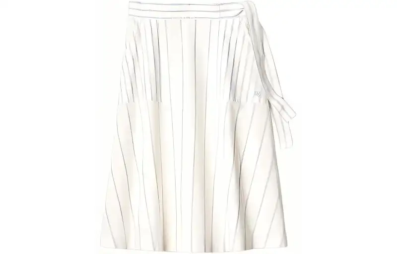 UNIQLO X JW Anderson Uniqlo Jw Anderson Co Branded Series Casual Long Skirts Women's White Moderate Mid Length A Line Skirt