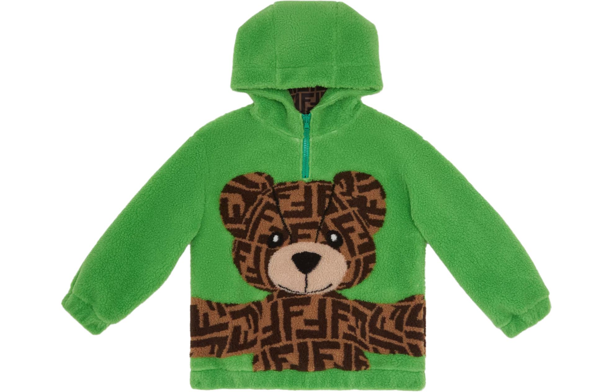 Женское худи Fendi (зеленое)