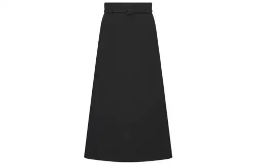 DIOR SS23 Casual Long Skirt Women's Black