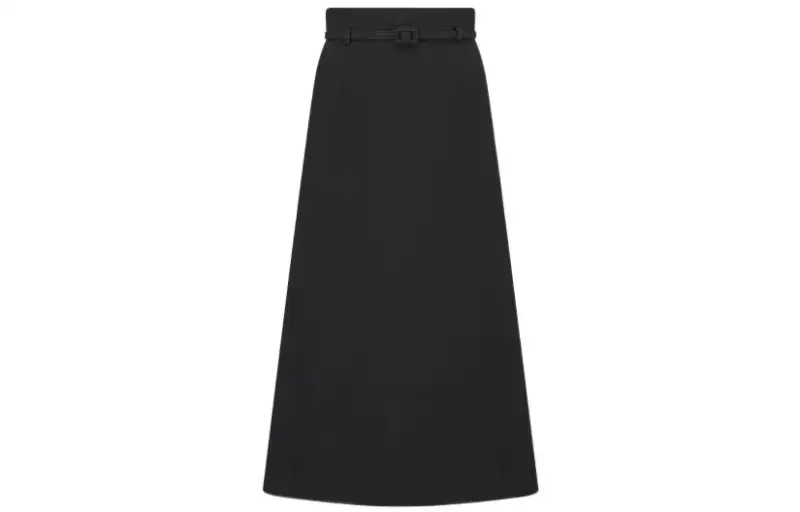 DIOR SS23 Casual Long Skirt Women's Black
