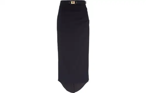 PRADA Casual Long Skirts Women's Black Moderate Mid Length Other