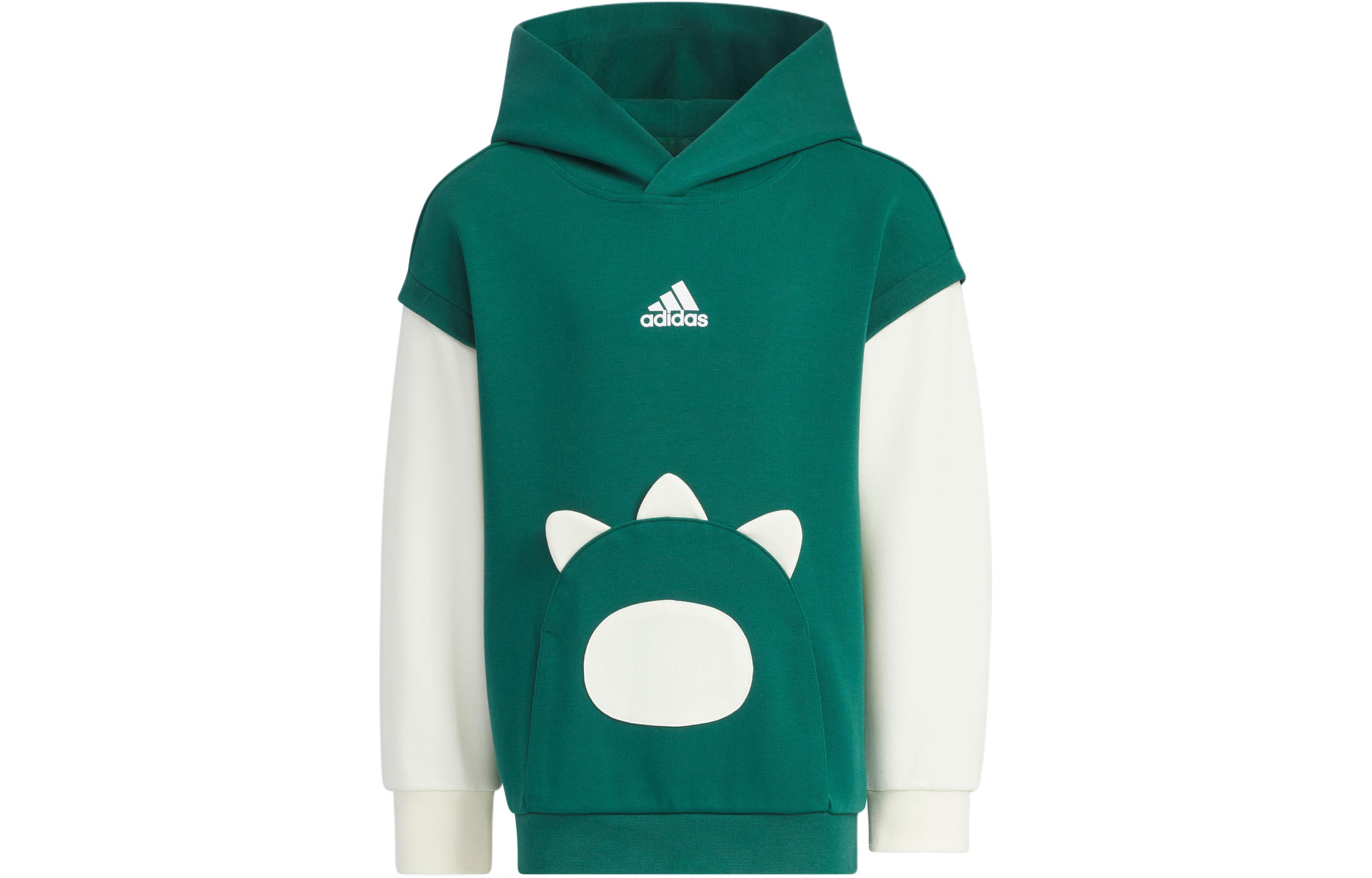 Мужская куртка adidas Knit Hoodie (зелено-белая)