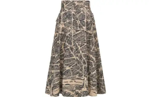 DIOR FW23 Casual Long Skirt Women's Umber