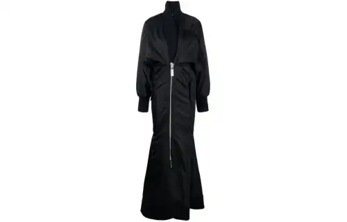 OFF-WHITE padded mermaid jacket dress