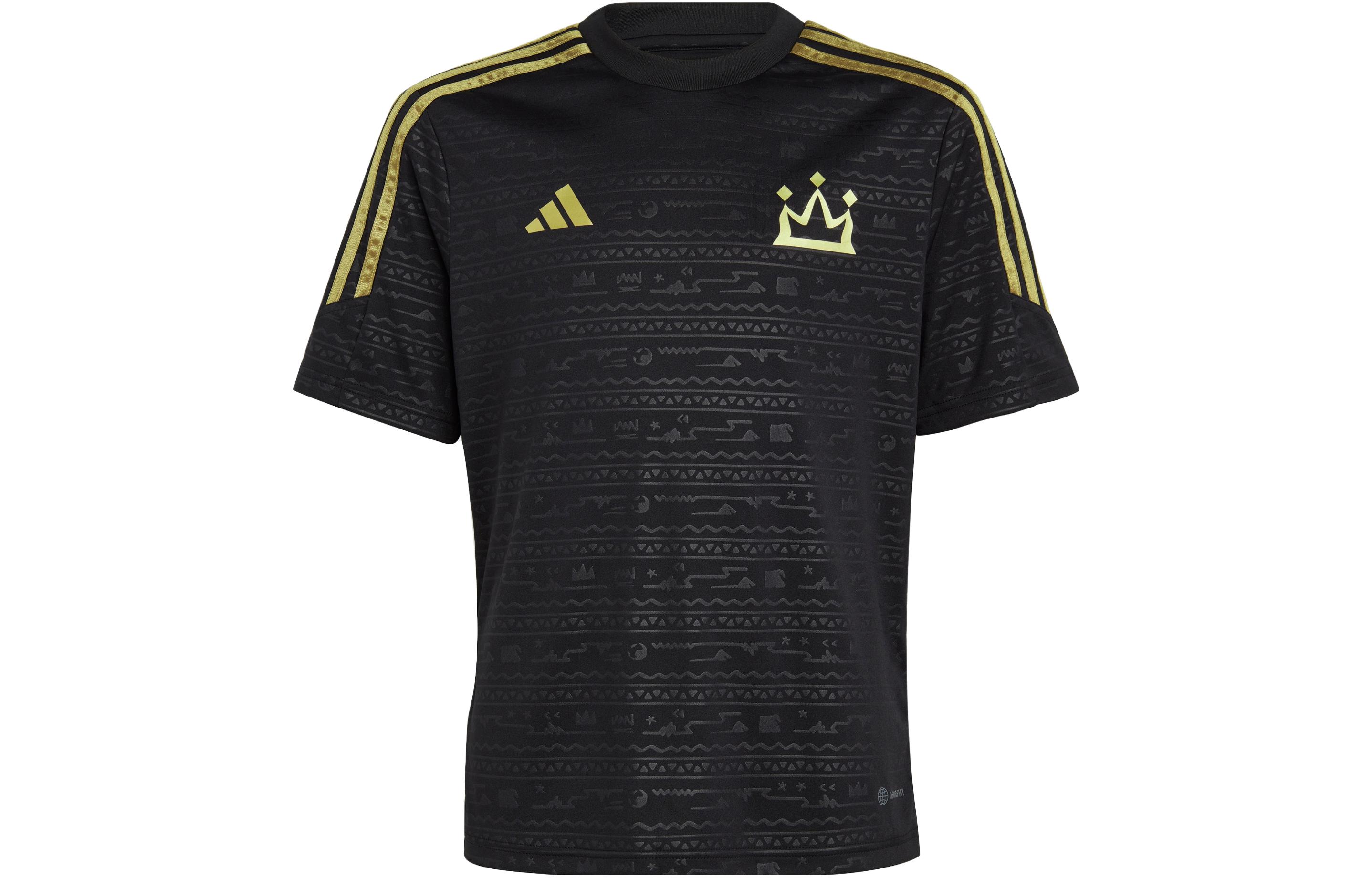Детская футболка adidas Salah Training Jersey T (черная)
