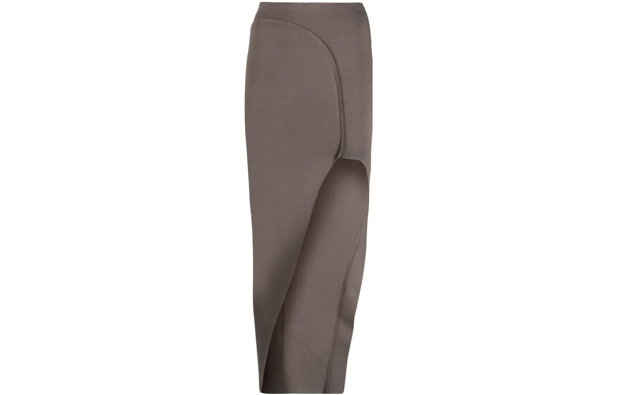 Rick Owens asymmetric mid-length skirt