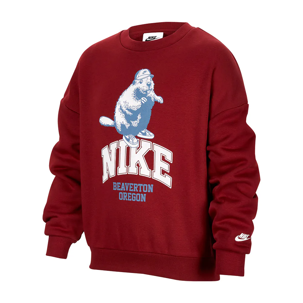 Детское худи Nike Sportswear (темно-красное)
