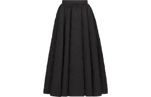 DIOR FW23 Casual Long Skirt Women's Black