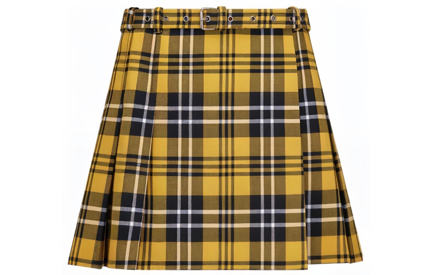 Christian DIOR Checked Belted Mini Skirt