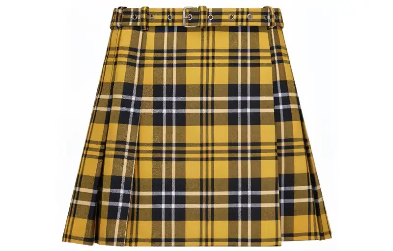 Christian DIOR Checked Belted Mini Skirt