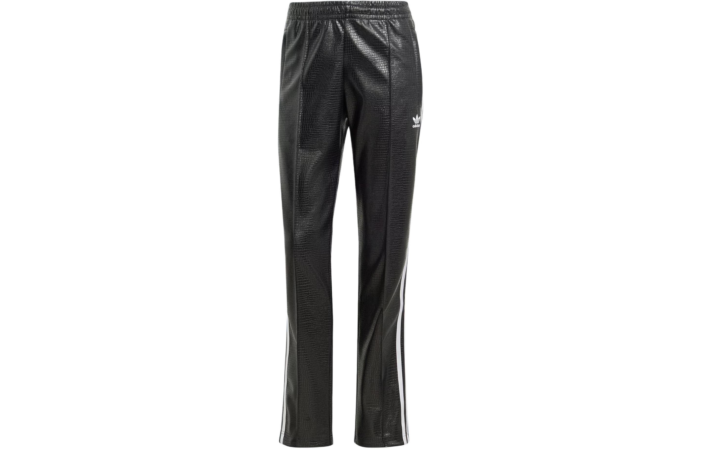 Adidas Originals Premium Faux Leather SST Luxe Sports Pants Women’s Black