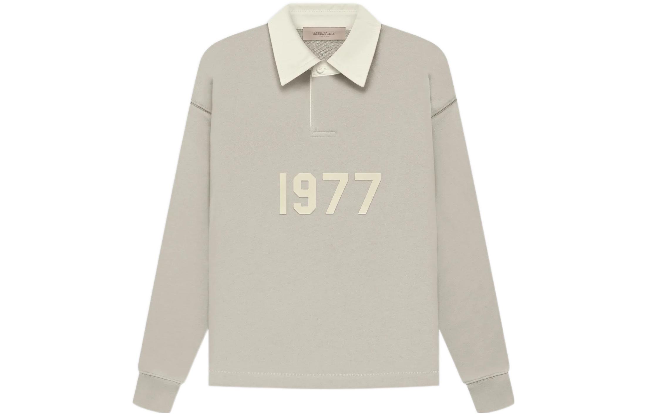 Рубашка-поло Fear of God Essentials Kids Henley Rugby Smoke (дымчато-серая)