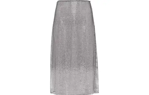 PRADA Casual Long Skirt Women's Silver