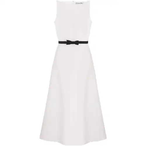 DIOR Sleeveless Dress Women's White