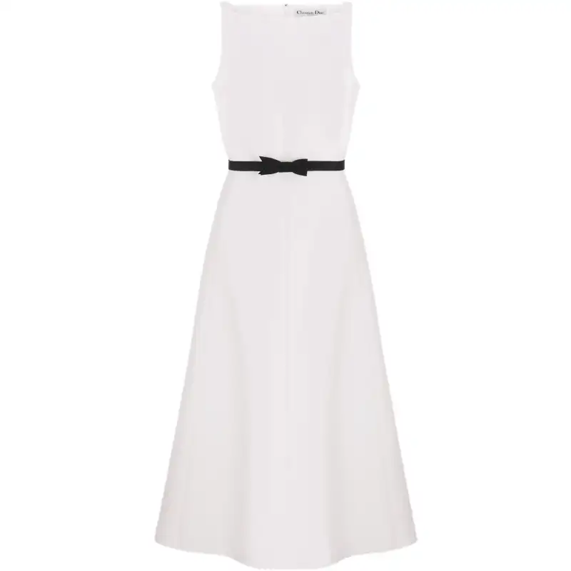DIOR Sleeveless Dress Women's White