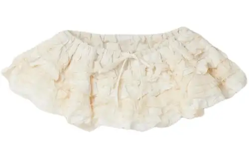 MIU MIU Casual Short Skirts Women's Ivory White