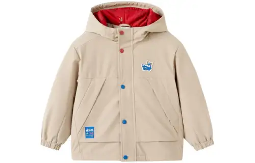 ASICS Cotton coat, urban light trend series, hooded casual splicing, children's style