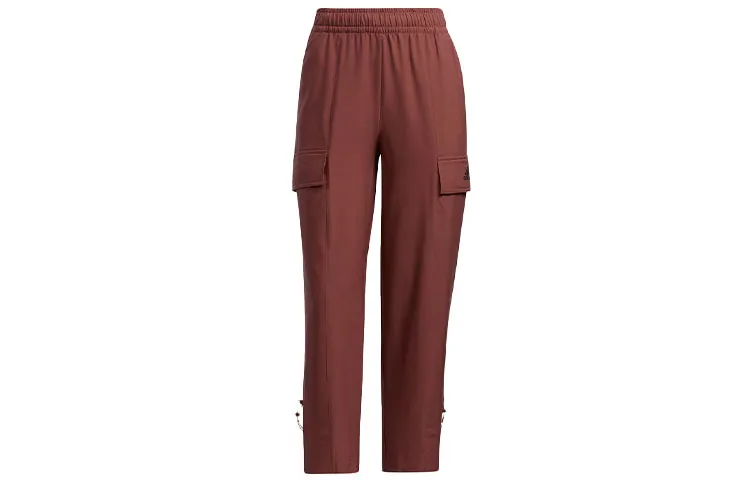 Adidas Sports Pants Women's Red Brown Moderate