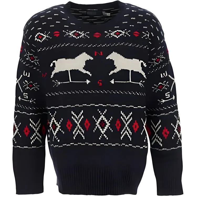 chunky crew neck jumper