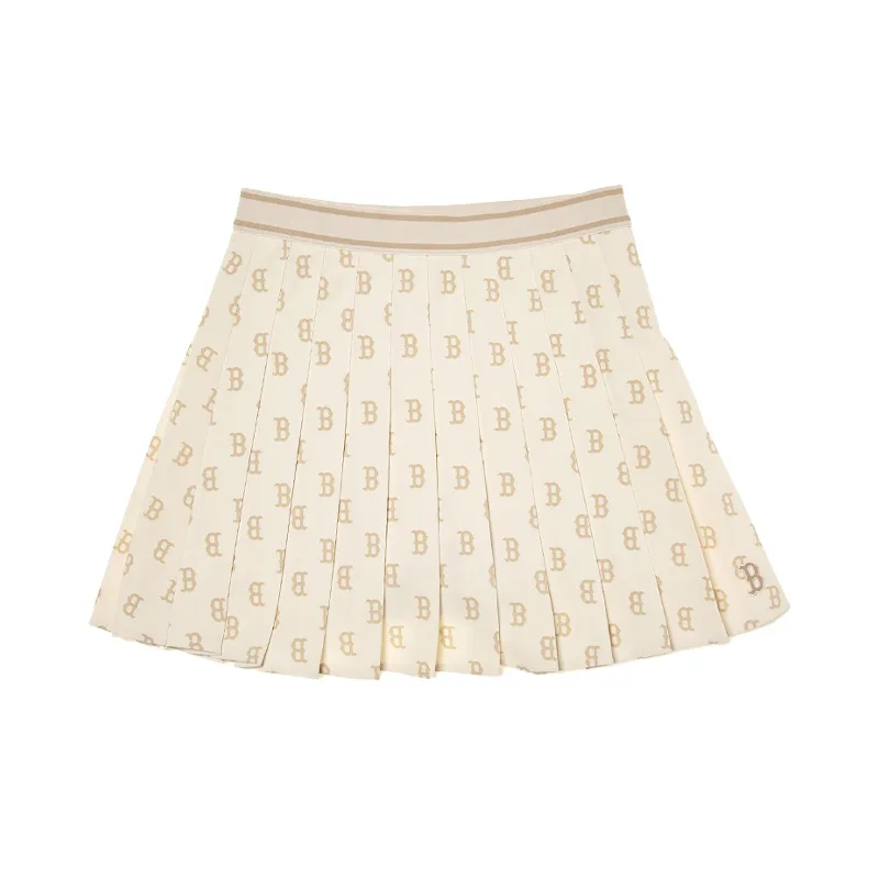 MLB Boston Red Sox SS24 Casual Short Skirts Women's Dark Cream