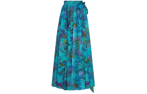 Christian DIOR All Over Patterned Pleated Skirt