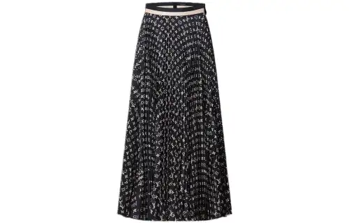 LOUIS VUITTON Casual Long Skirt Women's Black