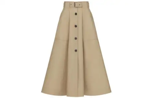 DIOR SS23 Casual Long Skirt Women's Beige