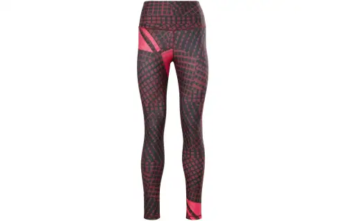Reebok Sh Lux Hr Shattered Grid Sports Pants Women's Red