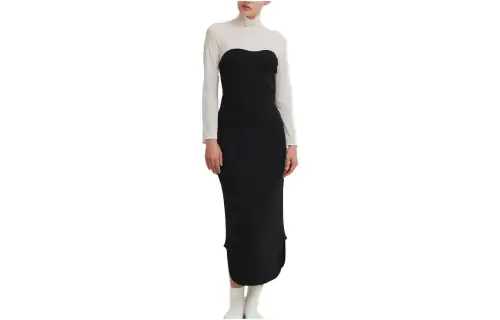 UNIQLO Casual Long Skirts Women's Black Moderate Mid Length Other
