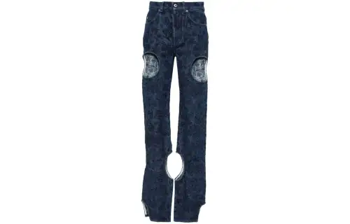 OFF WHITE Tattoo Meteor Embroidered Jeans