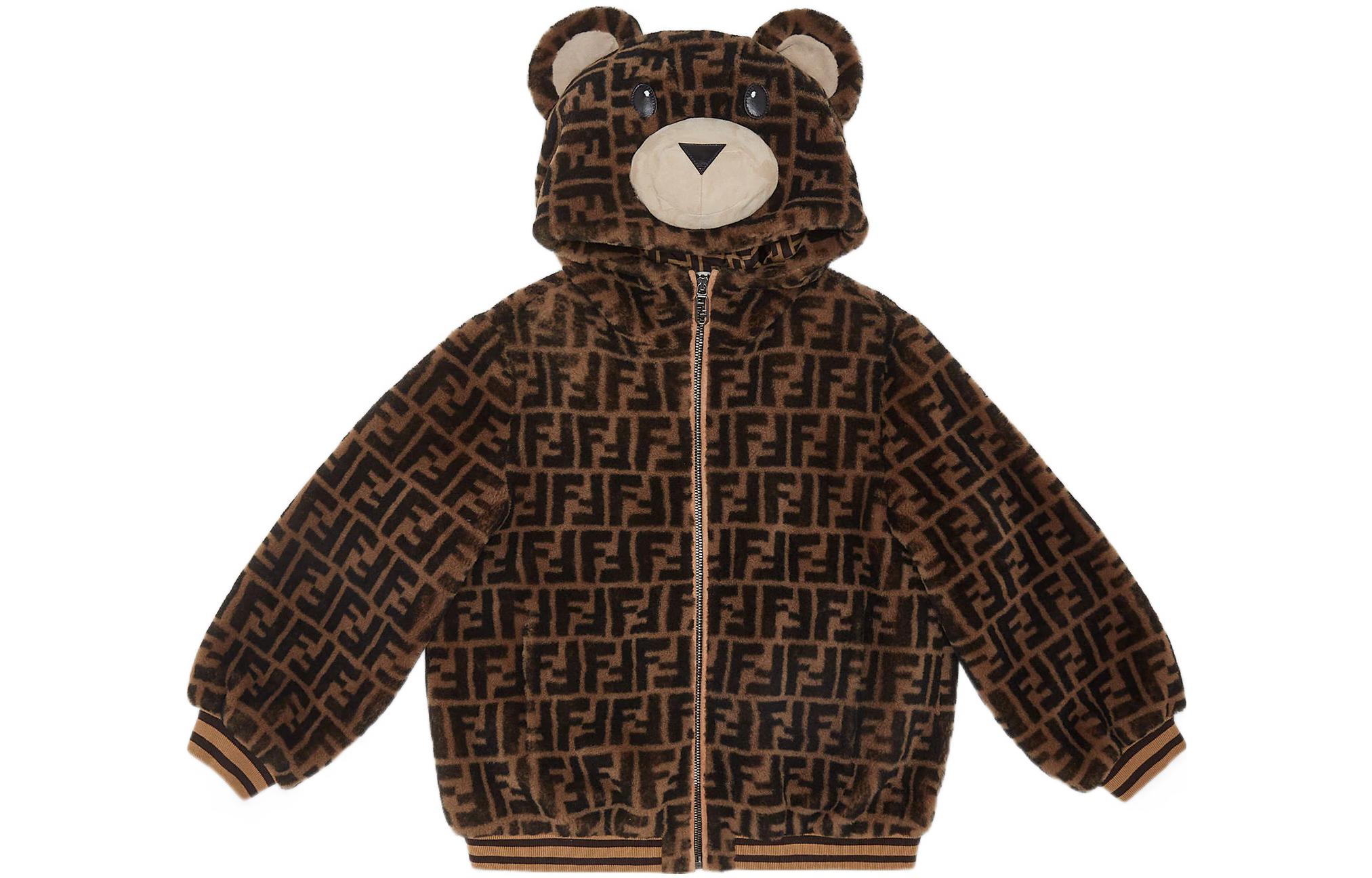 Куртка Fendi Logo (коричневая)