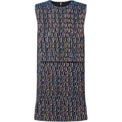 LOUIS VUITTON Sleeveless Dress Women's Dark Blue