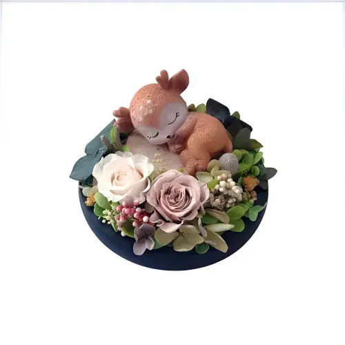 Shixi Cute and Warm Yilu Ping An Eternal Flower Center Console Car Perfume Aromatherapy Universal