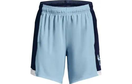 Under Armour Baselin Sports Shorts Women's Blue Moderate Knitted Shorts