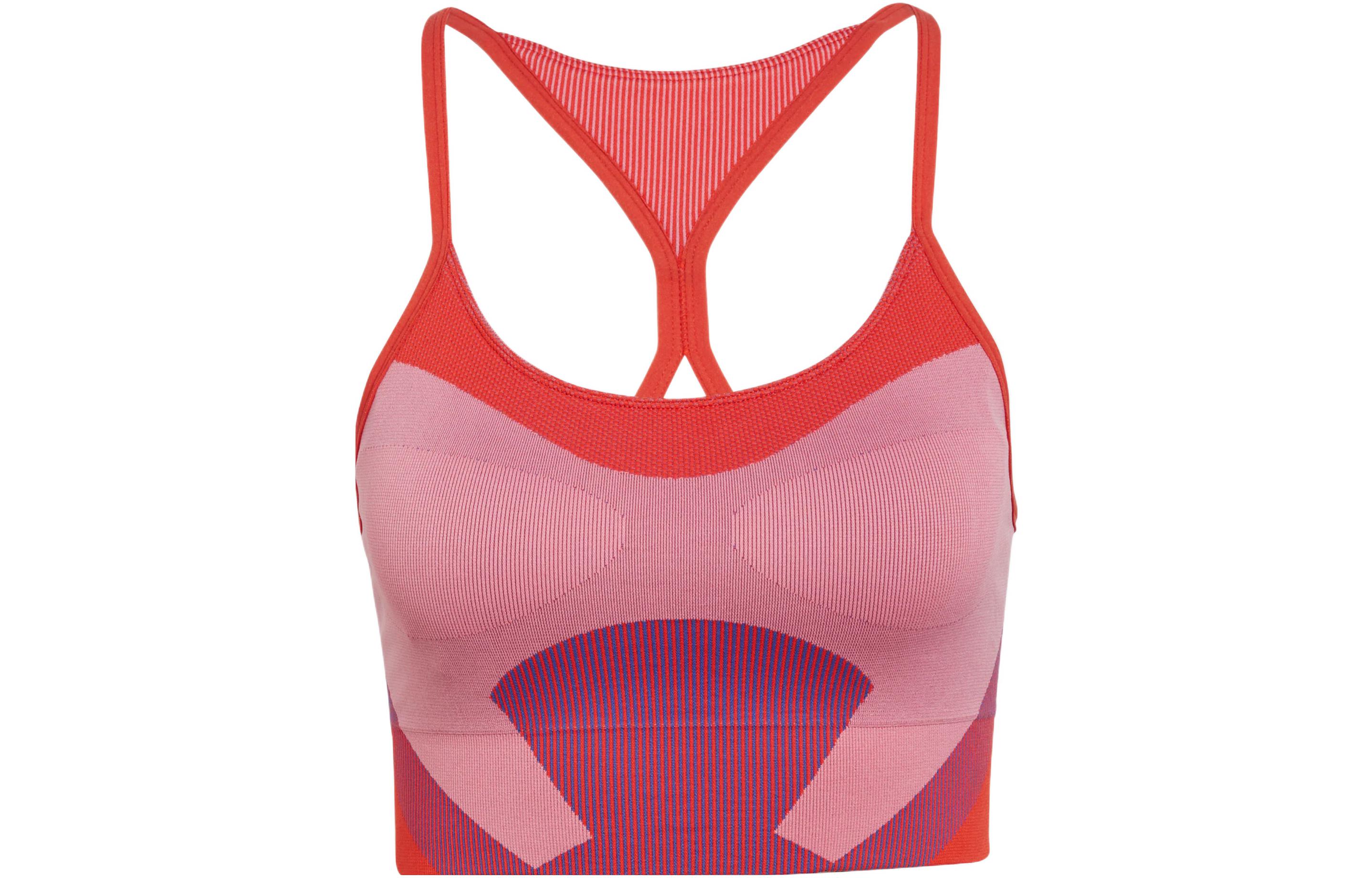 Adidas, stella mccartney, red sports bra for yoga for training