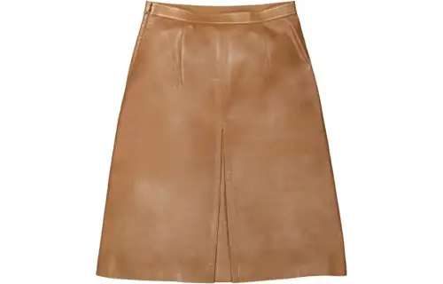 Burberry Leather Short Skirts Women's