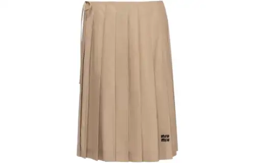 MIU MIU SS23 Casual Short Skirts Women's Khaki