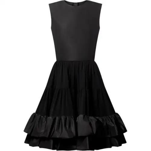 Lv Ruffle Hem Dress